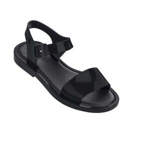 Melissa Mar Flat Jelly Sandals Black 10